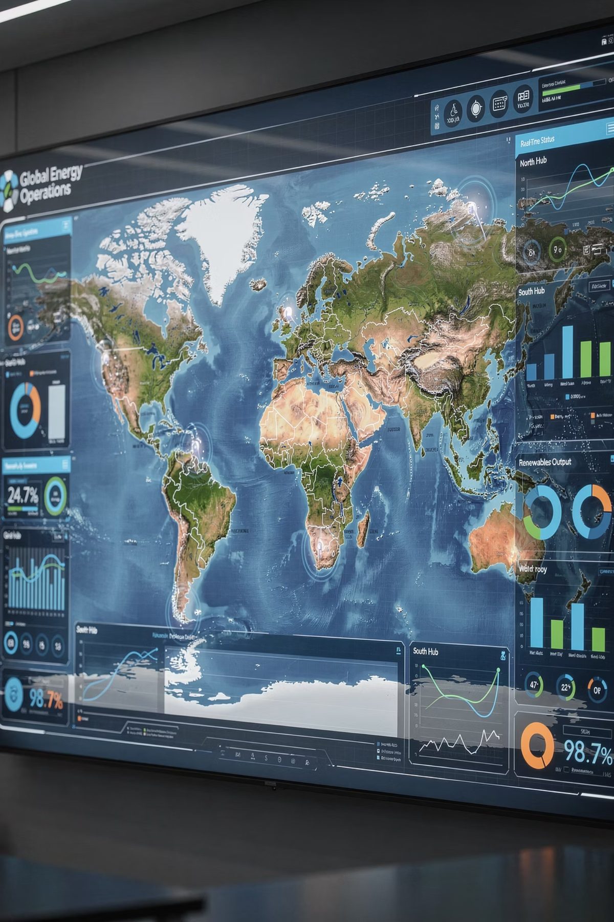 Global energy operations dashboard